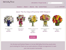 Tablet Screenshot of midvalleyflorist.com